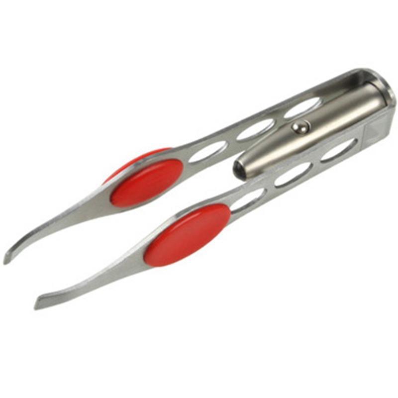 Светодиодный пинцет для бровей Инструмент для удаления волос