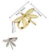 6 pieces/set Elegant Dragonfly Napkin Rings Minimalist Insect Napkin Buckle  Party Decoration