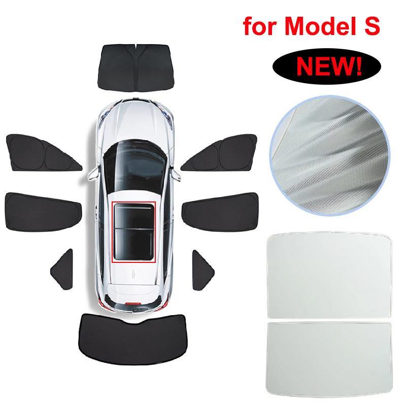 Солнцезащитный козырек на стеклянную крышу MS для Tesla Model S 2025, солнцезащитная шторка для боковых окон, солнцезащитная шторка на лобовое и заднее стекло, шторка на люк, защита от солнца для люка