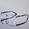 Trend Reading Glasses Men And Women Half Metal Frame Diopters Business Office Men Prescription Glasses Oculos 0 To +4 .0