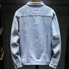 Men's Versatile Denim Jacket for Spring and Autumn, Loose Fit Plus Size Cargo Jacket Denim Casual Streetwear Denim Jacket Men's Daily Wear Outerwear
