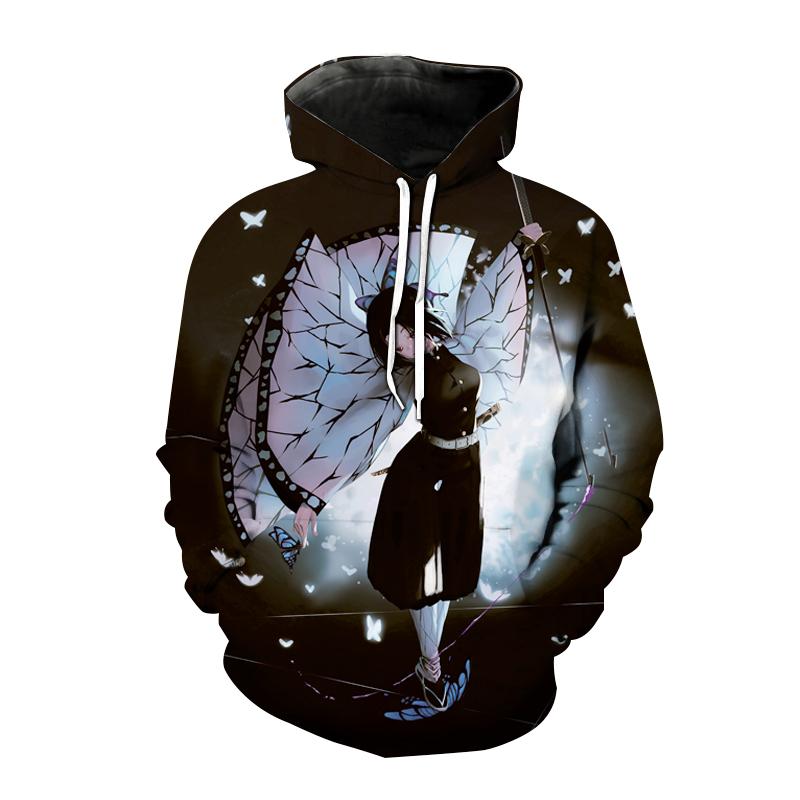 Новые толстовки с капюшоном в стиле аниме Demon Slayer Kimetsu no Yaiba, толстовка с капюшоном с 3D принтом для мужчин и женщин, модная толстовка с капюшоном в стиле хип-хоп, пуловер унисекс, пальто