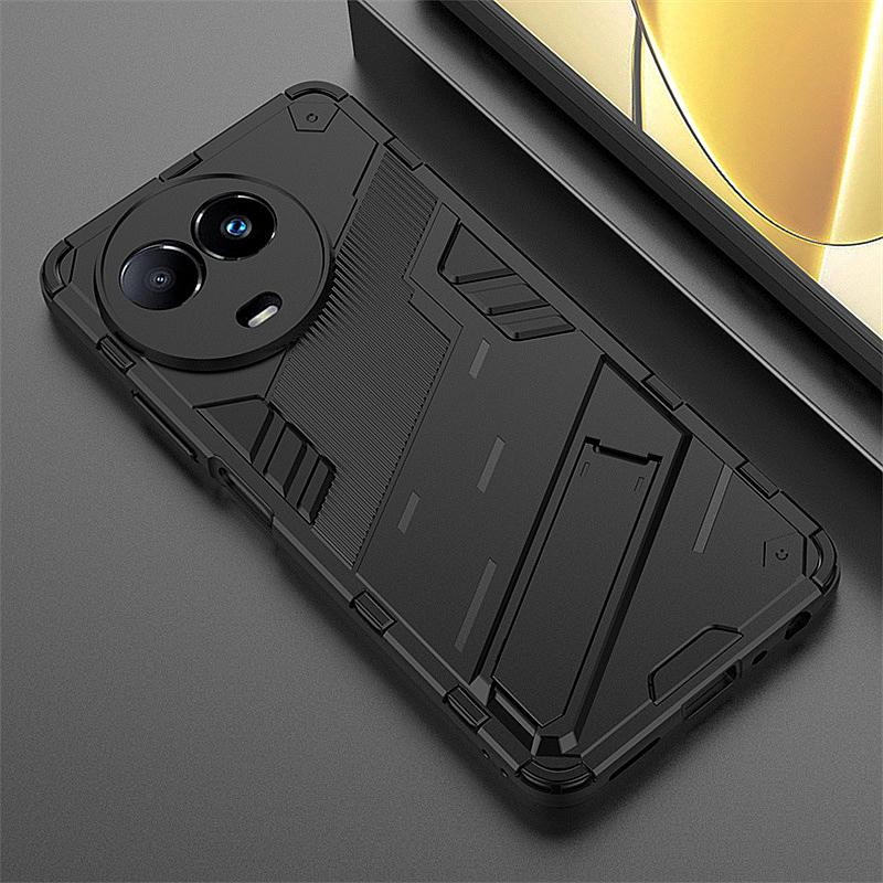 Для Realme 11 5G 2023 чехол противоударный бампер бронированный чехол для телефона для Realmi 11 Realme11 5G автомобильный магнитный держатель подставка задняя крышка