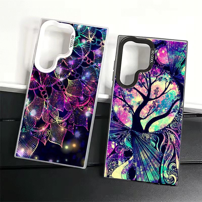 Чехол для телефона Samsung Galaxy S26 Edge S25 Ultra S24 FE S23 Plus S21, ударопрочный, в мечтательном стиле, с мандалой и подсолнухом, защита от падения