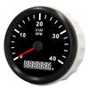 85mm 0‑4000RPM Engine Tachometer with 0.0‑99999.9H Hourmeter IP67 Waterproof Anti Fog Red Backlit for Car Truck Ship