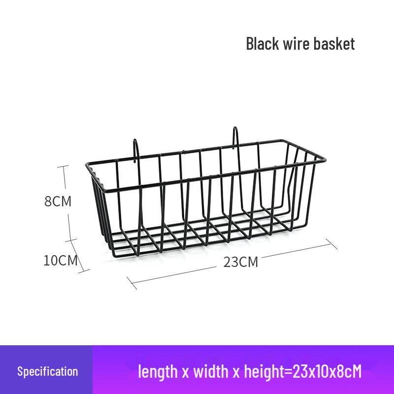 Black Bold Mesh Photo Wall Hanging & Display Rack