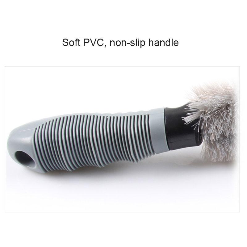 Car Tyre Cleaning Brush Durable Nylon Bristles for Rims and Tires Efficient Cleaning Tool for Vehicles