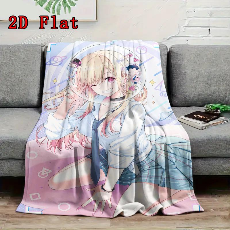 Marin Kitagawa 2D Flat Pattern Flannel Blanket High quality All Seasons Warmth and Comfort Perfect for Christmas Gifts.DMT0925134