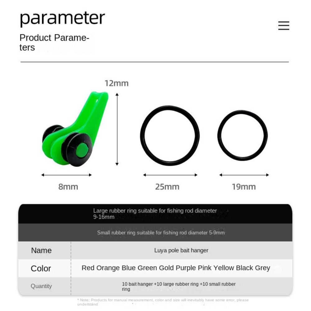 10 шт. Держатель рыболовного крючка без загиба, Высокая сила натяжения, Фиксатор удилища, Удилище