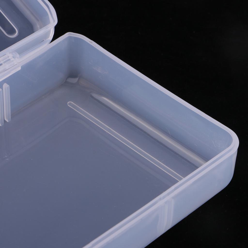 Прямоугольный пластиковый ящик для хранения электронных компонентов, оборудования, мелких деталей