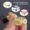R22 R12 R410a Хладагент Угловой Запорный Шаровой Кран Адаптер 1/4" SAE Зарядные Шланги для Кондиционирования Инструменты для Хладагента AC
