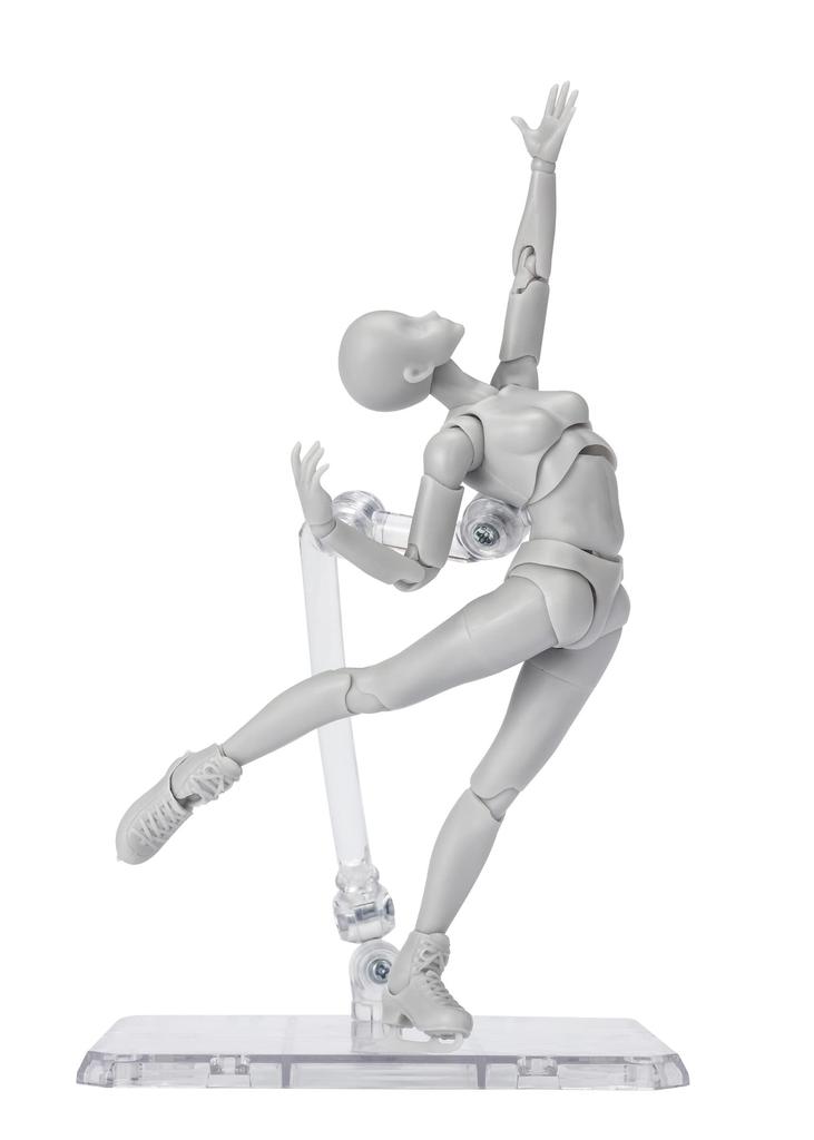 TAMASHII NATIONS TAMASHII NATIONS Edition DX SET Color 135mm Painted Movable Figure S.H.Figuarts Body-chan -Sports- (Gray Ver.) Approx. PVC&ABS