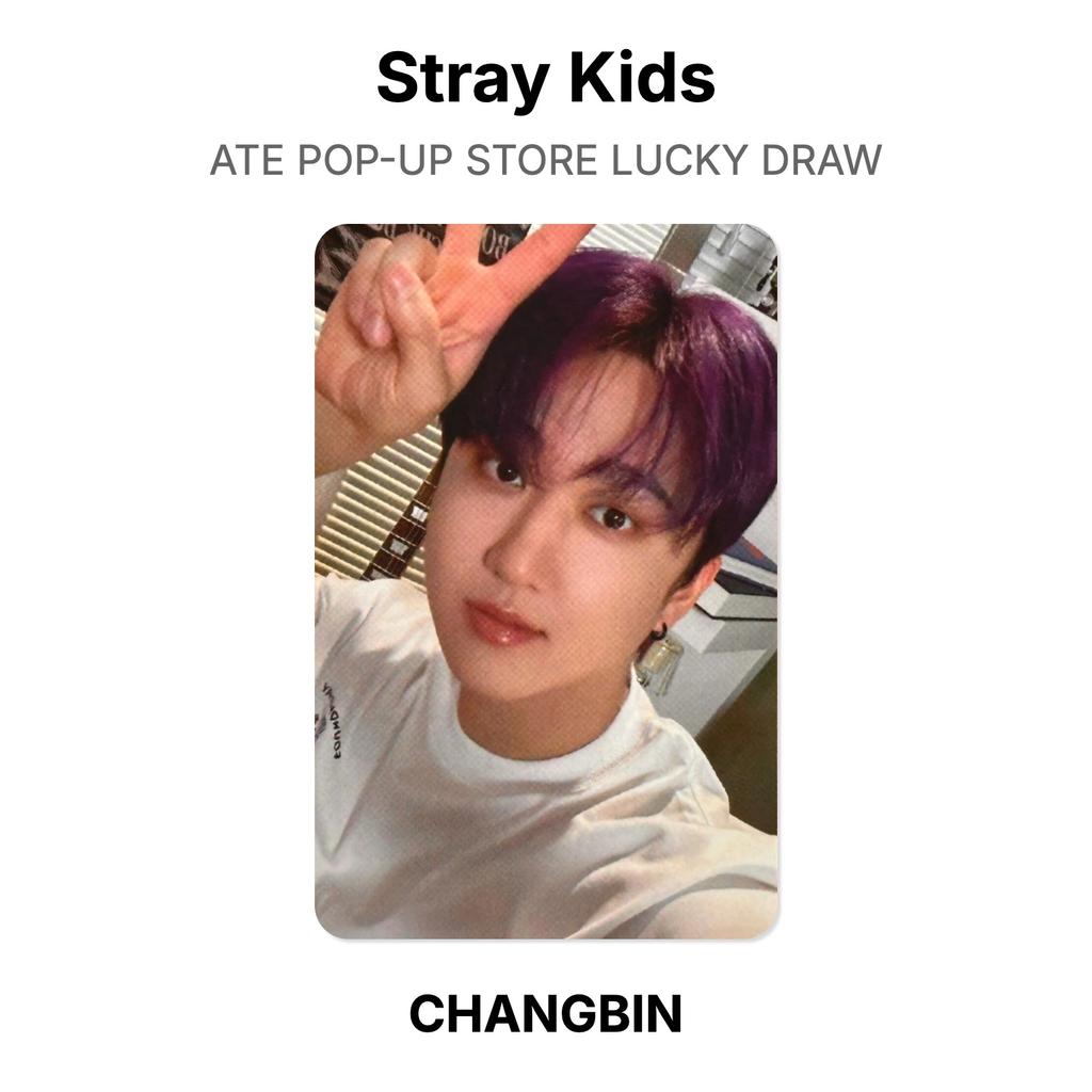 Stray Kids ATE POP-UP STORE Розыгрыш Официальная фотокарточка