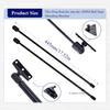 2 Pcs 281S0001 Replacement Prop Rod, For 10Mm Ball-Stud, Universal Rear Tonneau Cover Lid Lift Supports, Fit For BAK Hard Tri-Fold Pickup/Truck Bed,
