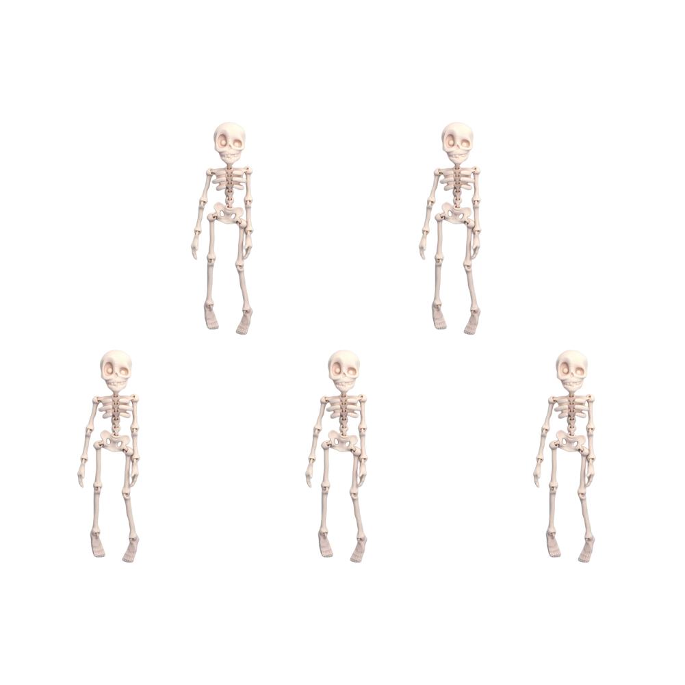 5/10PCS Mini Magnetic Skeleton Fridge Magnets with Movable Joints Skull Fridge Magnets for Refrigerator Locker Whiteboard Office