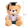 With Doctorial Hat Bachelor Bear Plush Toy Stuffed Toy Bear Animal Doll  Graduation Season