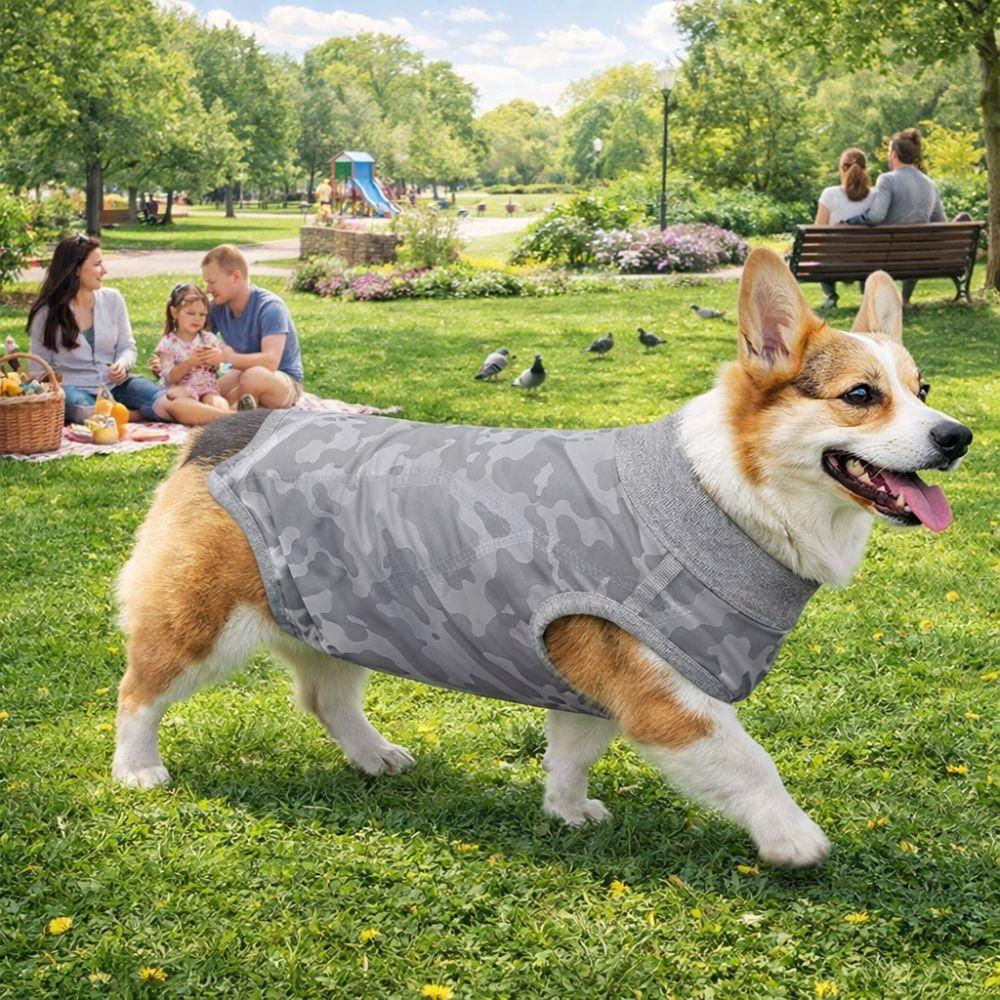 Elastic Dog Anti-Licking Jumpsuit Breathable Dog Sterilization Suit Dog Pajamas Home Wear
