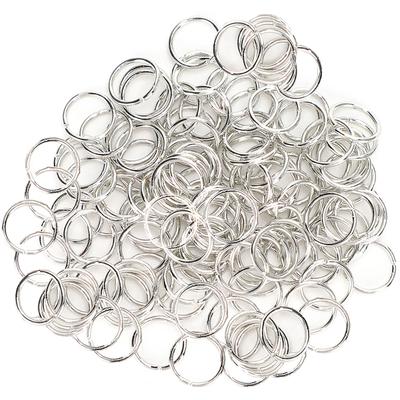 1000 шт DIY Hand Made Jewelry Accessories Open Jump Ring Silver Iron Key Chain Connector