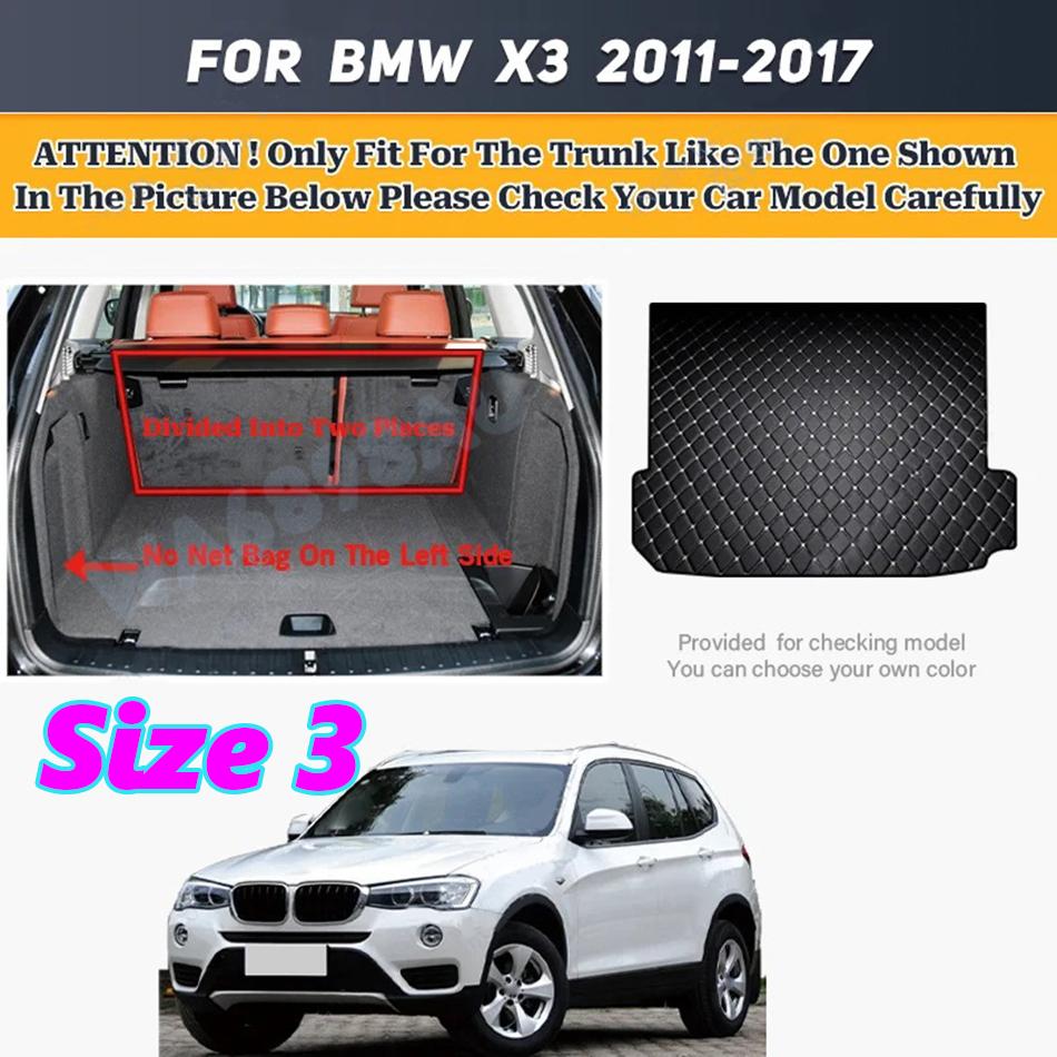 Custom Car Trunk Mat For BMW X3 2011 2012 2013 2014 2015 2016 2017 Anti Dirty Durable Leather Carpet Protective Pad