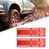 2Pcs Foldable Traction Boards Tire Grip Grabber Red Nonslip Plate Car Escaper for Cars Automotive
