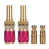 2pcs M10 Red Water Cooled & Gas Adapter Quick Connector Fitting For TIG Welding Torch