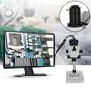 3.5X-90X Stereo Microscope 360°Swiveling Trinocular Stereo Microscope with Pillar Stand