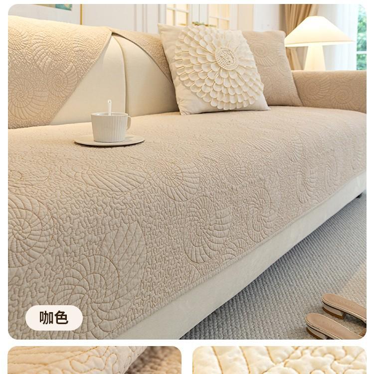 Pure Cotton Sofa Cushion, Cotton Fabric, Universal In All Seasons, Non-Slip Seat Cushion, Light Luxury Sofa Cover, New Cover