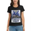 Женская футболка Классический узор Грузовик Monster Jam Летняя с коротким рукавом Круглый вырез Хлопковые футболки Одежда Топы Уличная одежда
