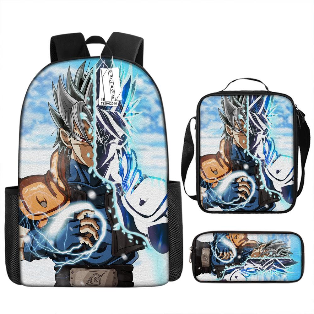 Наруто NARUTO Студенческий школьный рюкзак 3D Цифровой мультяшный принт Школьный рюкзак 3-6 класс