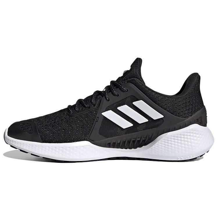 adidas Climacool Vent Ткань Термальные Низкие Повседневные Городские Для Поездок Беговые Кроссовки Унисекс Черный Белый FW1222