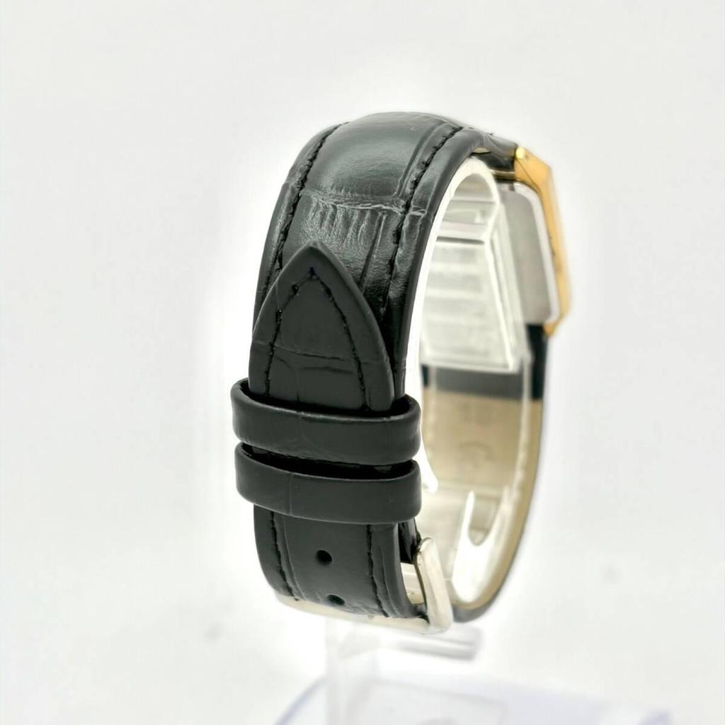 [New Battery] SEIKO Men's Watch Gold Rectangular 5P31-5330 070212 New Belt
