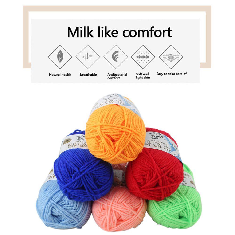1 roll soft high quality Medium coarse wool Acrylic knitting Milk cotton