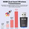 Ax900 900 Мбит/с USB Wifi Bluetooth адаптер двухдиапазонный 2.4G/5Ghz Wifi 6 Usb адаптер 900 Мбит/с Wifi адаптер для ноутбука Windows 7 10 11