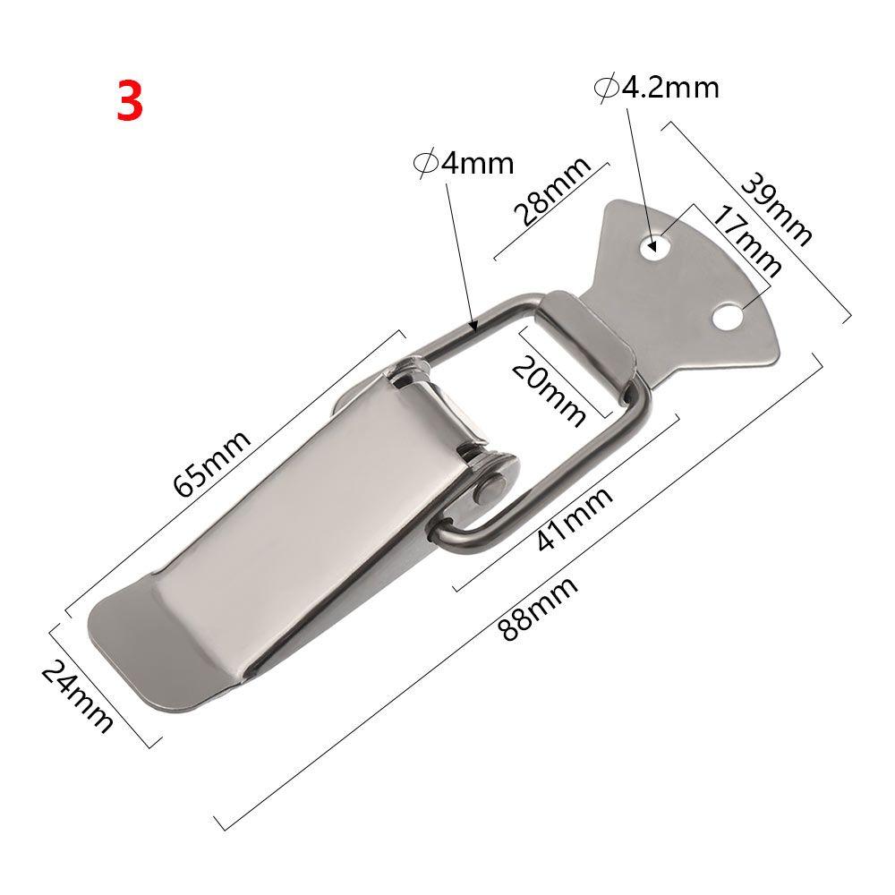1PC Door Window Cabinet Box Case  Spring Hardware  Hasp Lock Luggage Accessories Box Buckle