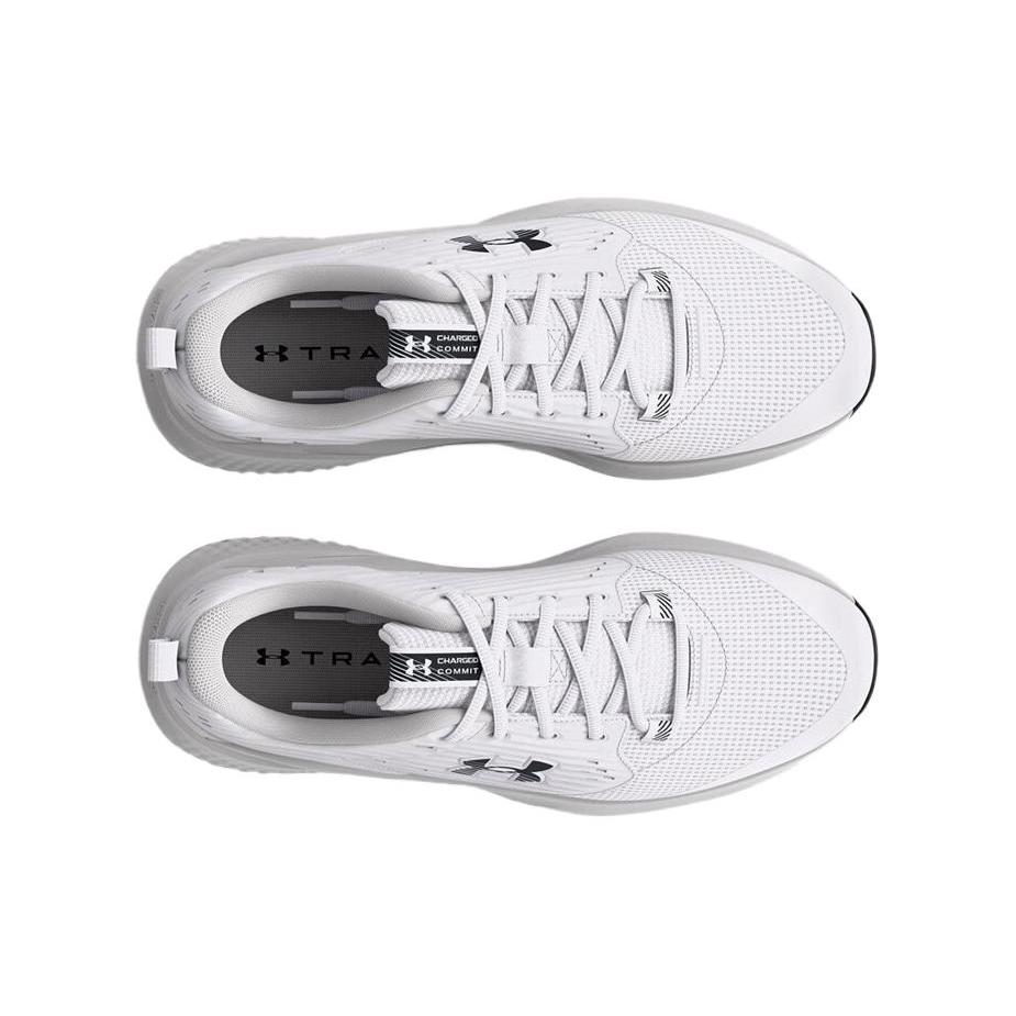 Under Armour Кроссовки Charged Commit 4 'White Distant Grey' Женские 3026728-100