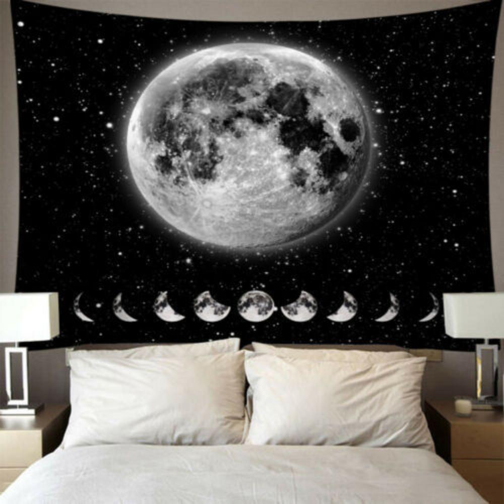 Индийский гобелен Мандала, гобелен Солнца, Таро, лунный гобелен, психоделический ковер, гобелен колдовства