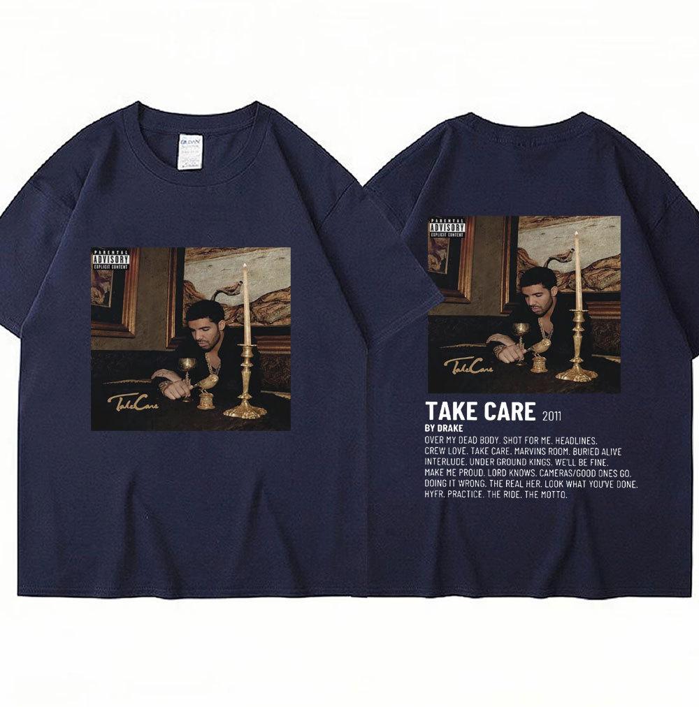 Рэпер Дрейк Музыкальный Альбом Take Care Футболка Мужчины Женщины Мода
