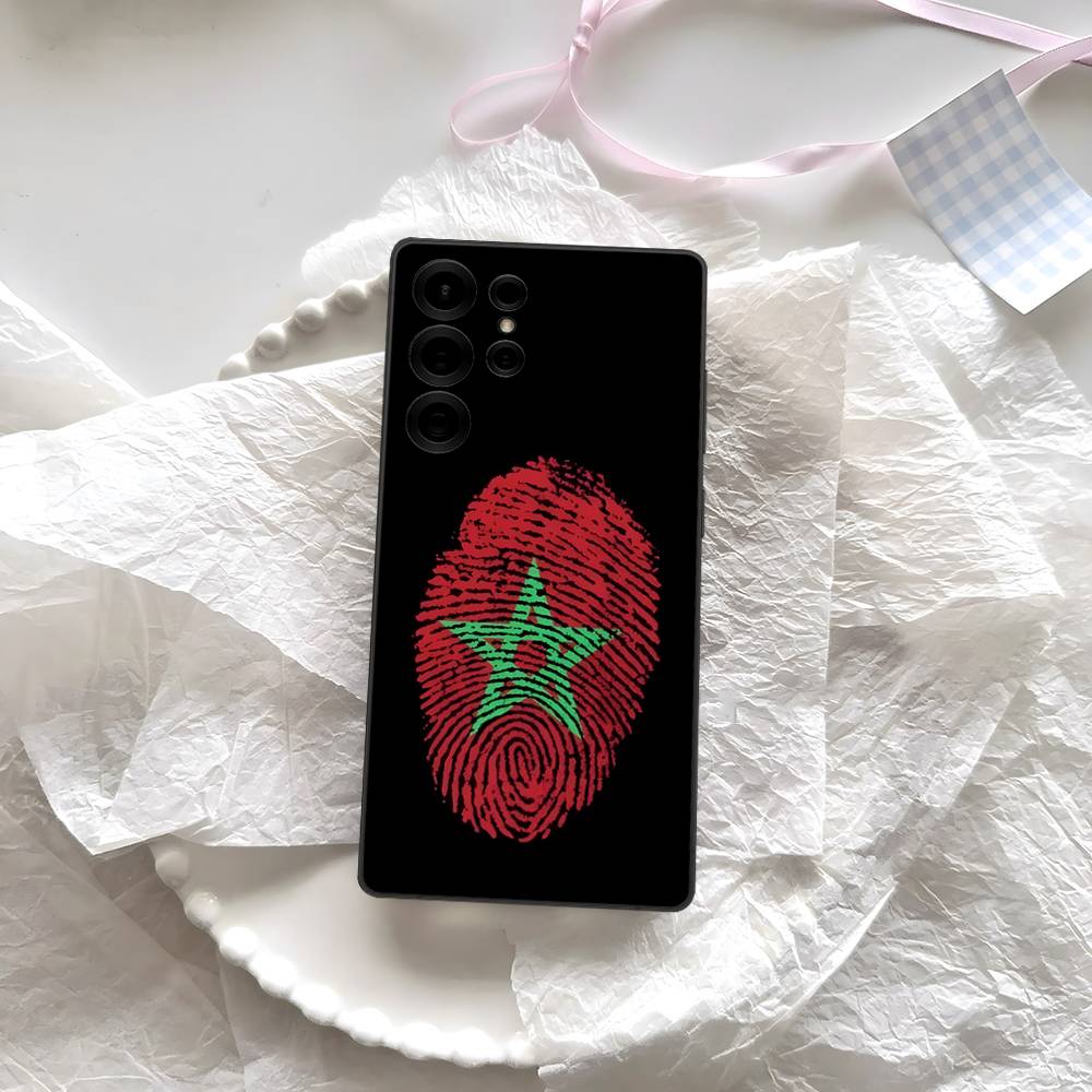 Чехол для телефона с флагом Марокко M-Morocco Для Samsung S 24 Fe 25 Ultra Plus 20 Lite 21 30 22 23 24 22 Ultra 5G Fundas