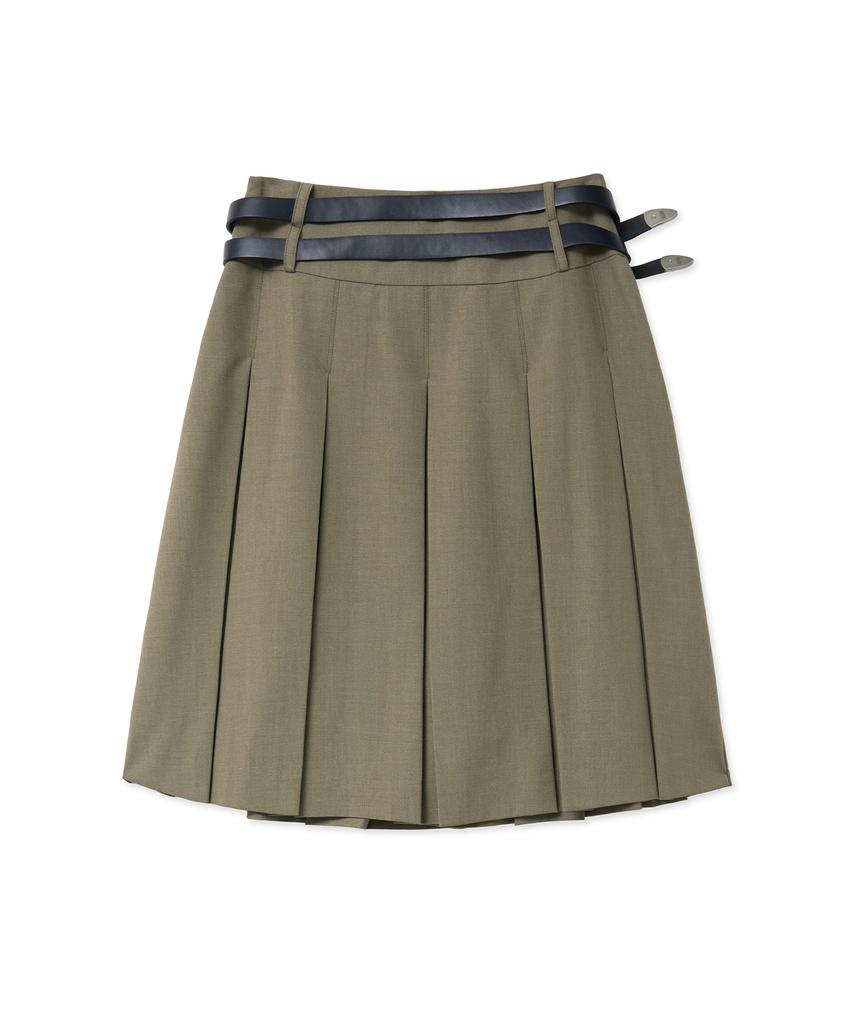 Midnight Move 2 Belt Skirt (Brown)