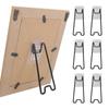 6 Pcs Photo Frame Bracket Metal Picture Frame Bracket Tabletop Photo Frame Support Stand with Self-Adhesive for 5.9-10.2 Inch Picture Frames