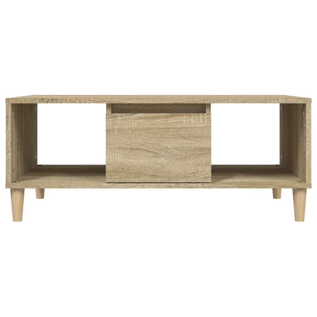 Coffee Table Sonoma Oak 90 x 50 x 36.5 cm Engineered Wood