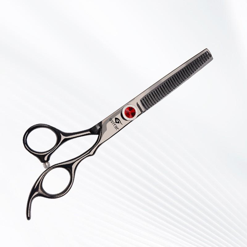 Professional Pet Grooming Scissors Set Dogs Cats Stainless Steel 7 Inch Flat Tooth Curved Tip With Comb Cloth Case