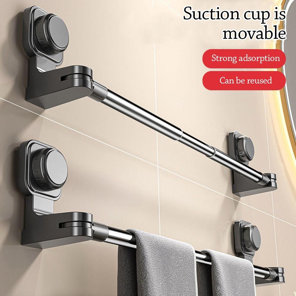 Вешалка для полотенец на присоске, регулируемая вешалка для тапочек, новые штанги для полотенец