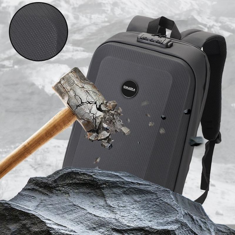 Men's Styling Backpack, Mecha Hard Shell Computer Bag, Short Distance Business Travel, Boarding and Commuting Backpack