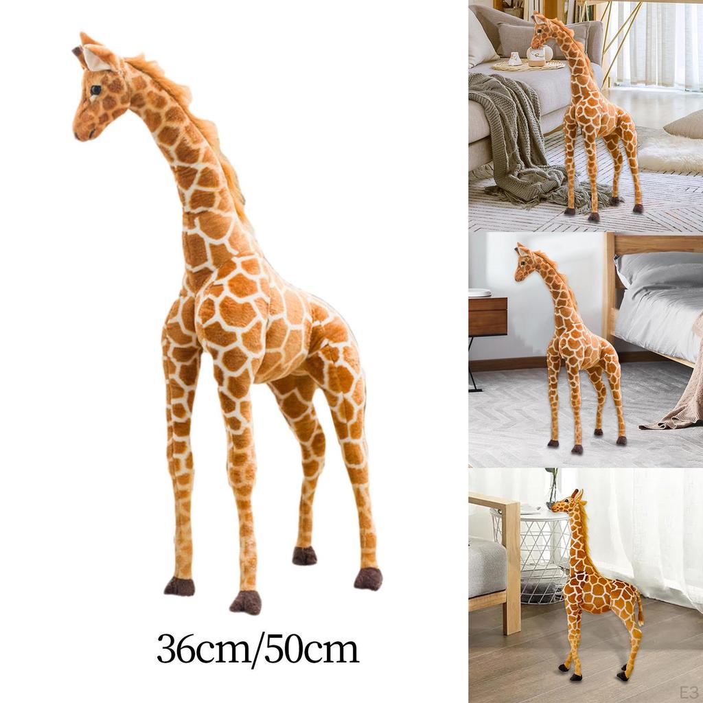 Children Giraffe Toy Deer Doll Pet Adult Gifts Stuffed Animals for Living Room Bedroom Girls Women