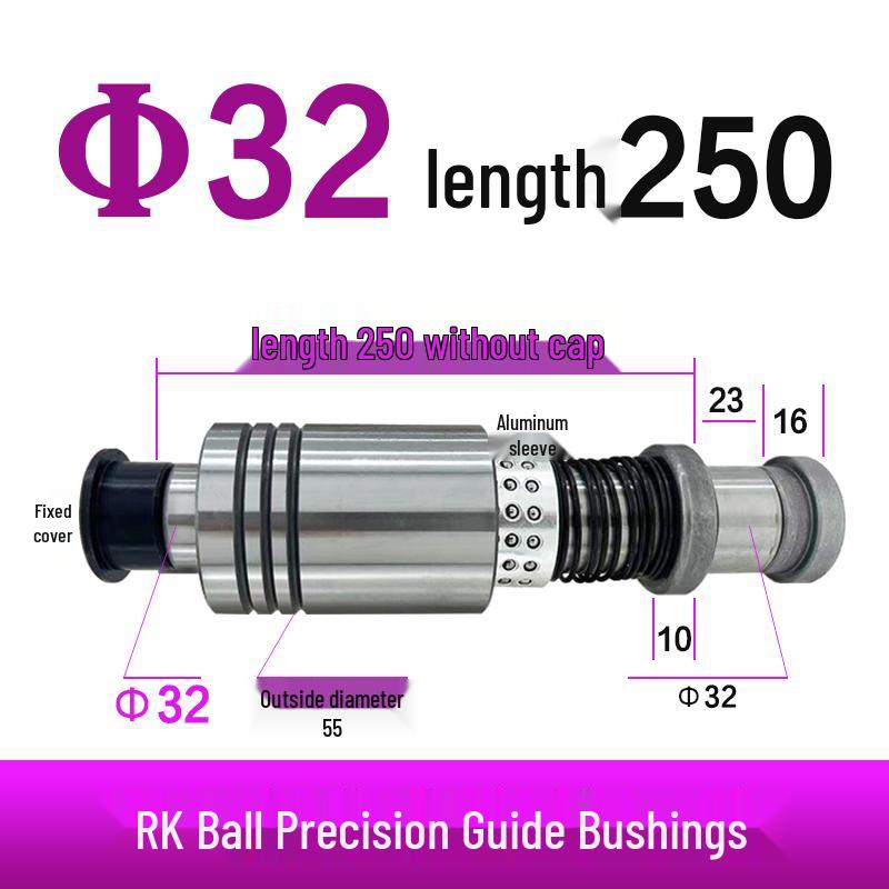 Replacement Disc Mill Mold Accessories - Cross Roller Rolling Rubber Sleeve & Outer Guide Post Bushing Set