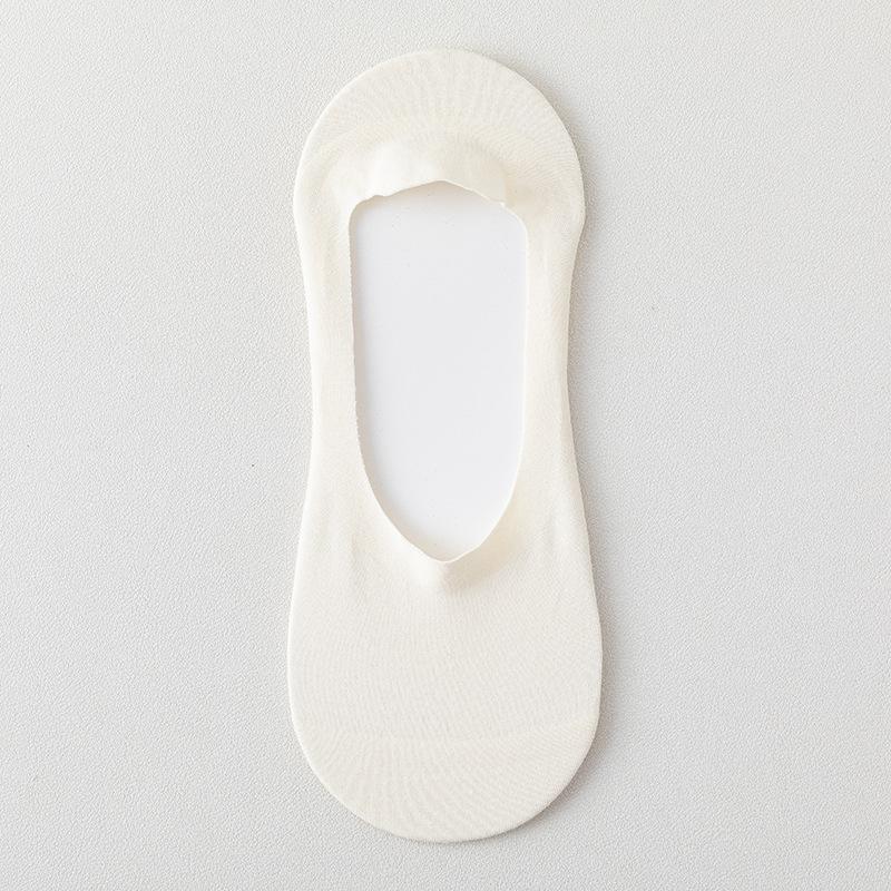 5 пар женских тонких носков из чистого хлопка на весну и лето, впитывающих пот, нескользящих, невидимых