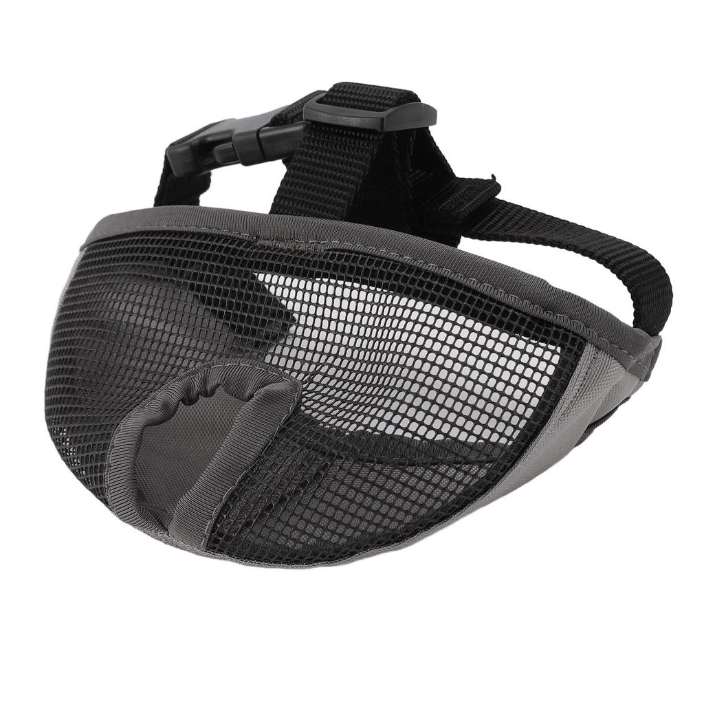 Short Snout Dog Muzzle Soft Comfortable Breathable Flat Face Bulldog Muzzle for Biting Chewing