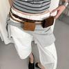 American Retro Suede Belt Waist Pack Korean Fashion Aesthetic Niche Fanny Pack for Women Match Skirt Work Commute Wear