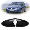 2 шт. Глянцевые черные накладки на зеркала заднего вида для VW Golf MK7 2015-2019